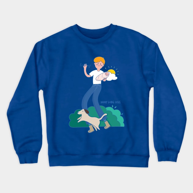 Daddy Long Legs Crewneck Sweatshirt by awesomesaucebysandy